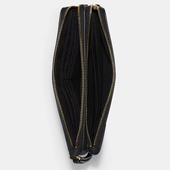 NWT $108 COACH Double Zip Wallet In Signature Canvas - Picture 2 of 5